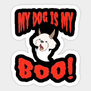 My Dog is My Boo Sticker